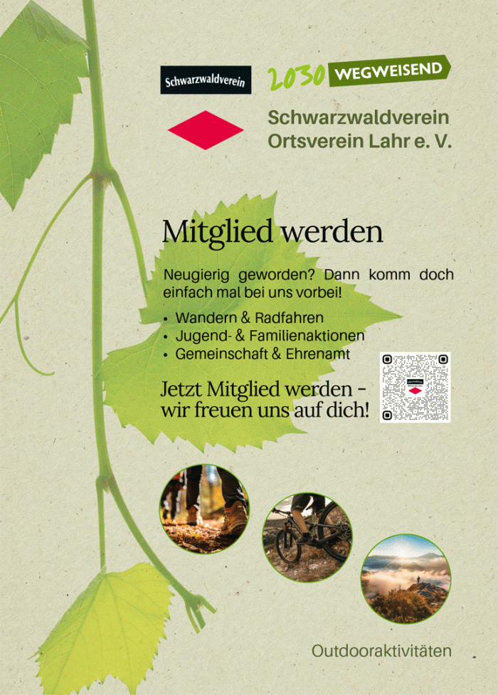 Mitglied werden im Schwarzwaldverein Lahr